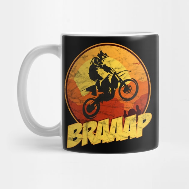 Off Road Motocross Dirt Bike Gift Dirtbike Riders Brap by Dojaja